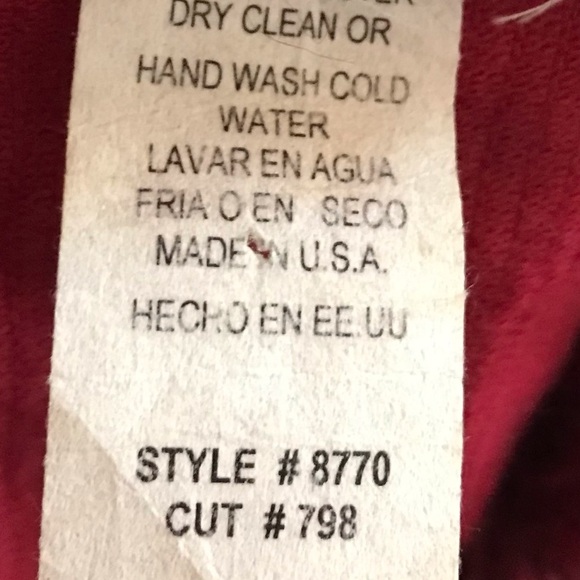 Reference Clothing Maroon Corduroy Zip Up Vest - Picture 5 of 6